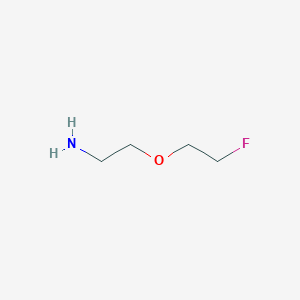 molecular formula C4H10FNO B13216242 2-(2-Fluoroethoxy)ethan-1-amine 