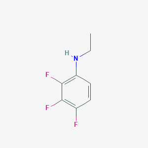 molecular formula C8H8F3N B13216298 N-ethyl-2,3,4-trifluoroaniline 