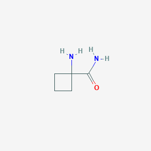 molecular formula C5H10N2O B1321632 1-Aminocyclobutanecarboxamide 