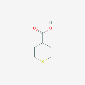 molecular formula C6H10O2S B1321635 Tetrahydro-2H-thiopyran-4-carboxylic acid CAS No. 89489-53-2
