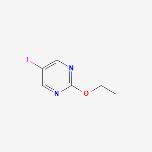 molecular formula C6H7IN2O B13216357 2-Ethoxy-5-iodopyrimidine 