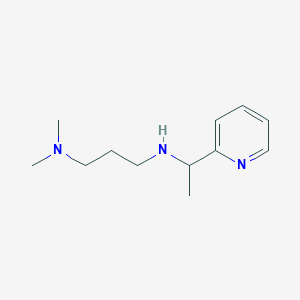 molecular formula C12H21N3 B13216403 [3-(Dimethylamino)propyl][1-(pyridin-2-YL)ethyl]amine 