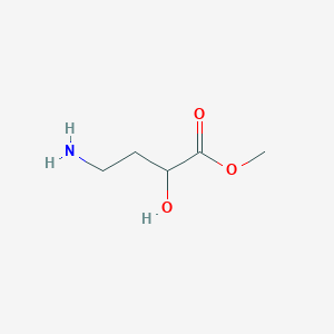 molecular formula C5H11NO3 B13216476 Methyl 4-amino-2-hydroxybutanoate CAS No. 57413-15-7
