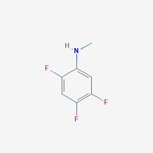 molecular formula C7H6F3N B1321648 2,4,5-三氟-N-甲基苯胺 CAS No. 256412-92-7