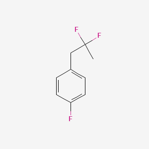 molecular formula C9H9F3 B1321651 1-(2,2-二氟丙基)-4-氟苯 CAS No. 58325-14-7