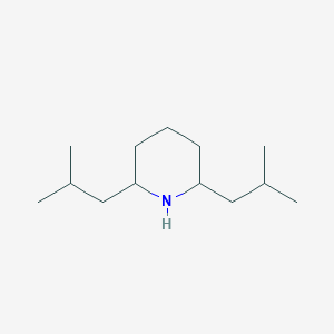 molecular formula C13H27N B13216540 2,6-Bis(2-methylpropyl)piperidine 
