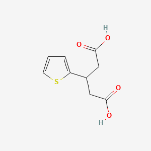 molecular formula C9H10O4S B1321659 3-(2-Thienyl)pentanedioic acid 