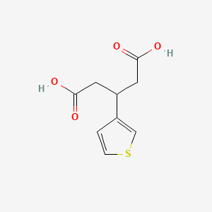 molecular formula C9H10O4S B1321660 3-(3-Thienyl)pentanedioic acid 