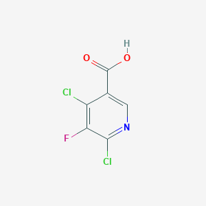 molecular formula C6H2Cl2FNO2 B1321666 4,6-Dichloro-5-fluoropyridine-3-carboxylic acid CAS No. 154012-18-7