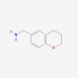molecular formula C10H13NO B1321672 Chroman-6-ylmethylamine CAS No. 55746-21-9