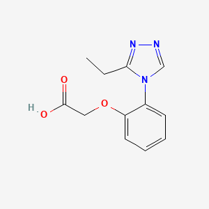 B1321686 [2-(3-Ethyl-[1,2,4]triazol-4-yl)-phenoxy]-acetic acid CAS No. 919016-20-9