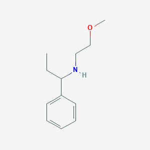 molecular formula C12H19NO B13216864 (2-Methoxyethyl)(1-phenylpropyl)amine 