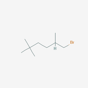 molecular formula C9H19Br B13216951 1-Bromo-2,5,5-trimethylhexane 