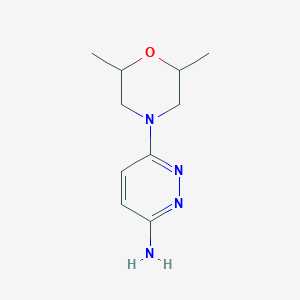 3-Amino-6-(2,6-dimethylmorpholin-4-yl)pyridazine