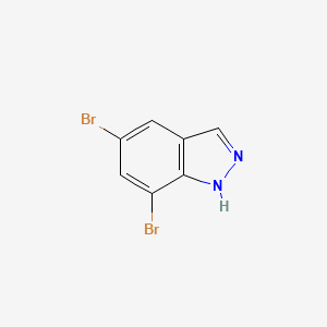 molecular formula C7H4Br2N2 B1321706 5,7-二溴-1H-吲唑 CAS No. 50477-28-6