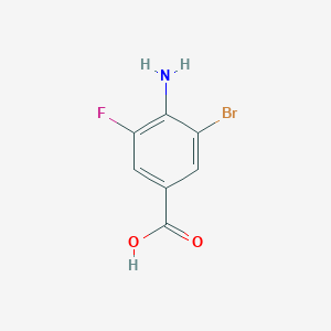 molecular formula C7H5BrFNO2 B1321710 4-Amino-3-bromo-5-fluorobenzoic acid CAS No. 1027512-98-6