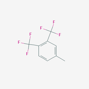 molecular formula C9H6F6 B1321715 4-Methyl-1,2-bis-(trifluoromethyl)benzene CAS No. 716-25-6