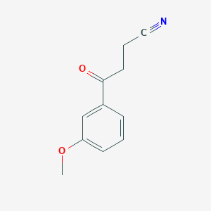 molecular formula C11H11NO2 B1321717 4-(3-Methoxyphenyl)-4-oxobutyronitrile CAS No. 38102-72-6