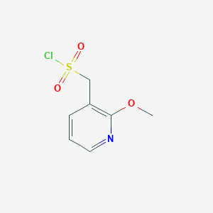 molecular formula C7H8ClNO3S B13217277 (2-Methoxypyridin-3-yl)methanesulfonyl chloride 