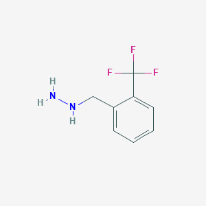 molecular formula C8H9F3N2 B1321740 (2-(Trifluoromethyl)benzyl)hydrazine CAS No. 627076-27-1