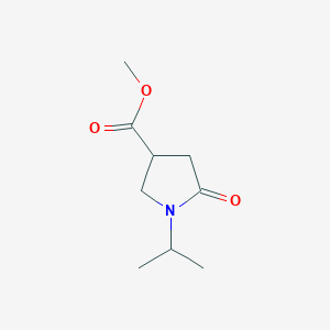 molecular formula C9H15NO3 B1321742 Methyl 1-Isopropyl-2-oxopyrrolidine-4-carboxylate CAS No. 59857-84-0
