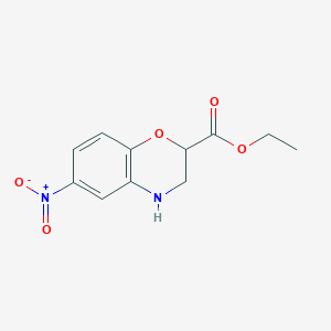 ethyl 6-nitro-3,4-dihydro-2H-1,4-benzoxazine-2-carboxylate
