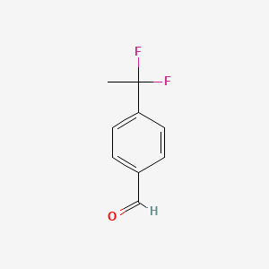 molecular formula C9H8F2O B1321752 4-(1,1-Difluoroethyl)benzaldehyde CAS No. 55805-22-6