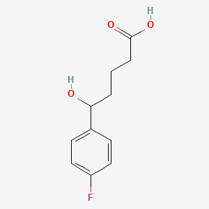 molecular formula C11H13FO3 B13217585 5-(4-Fluorophenyl)-5-hydroxypentanoic acid CAS No. 1017158-54-1