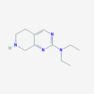 molecular formula C11H18N4 B13217619 N,N-Diethyl-5H,6H,7H,8H-pyrido[3,4-d]pyrimidin-2-amine 