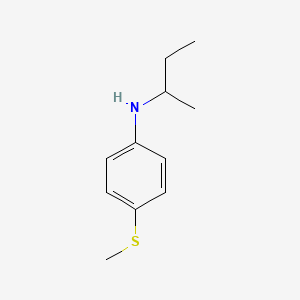 molecular formula C11H17NS B13217697 N-(butan-2-yl)-4-(methylsulfanyl)aniline 