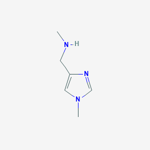 molecular formula C6H11N3 B1321796 Methyl[(1-methyl-1H-imidazol-4-yl)methyl]amine CAS No. 1083246-52-9