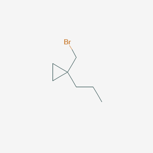molecular formula C7H13Br B13218120 1-(Bromomethyl)-1-propylcyclopropane 