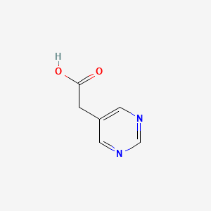 molecular formula C6H6N2O2 B1321828 5-Pyrimidineacetic acid CAS No. 5267-07-2
