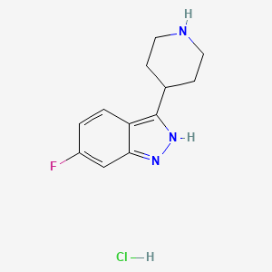 6-Fluoro-3-(piperidin-4-yl)-1H-indazole hydrochloride