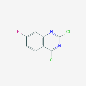 molecular formula C8H3Cl2FN2 B1321832 2,4-Dichloro-7-fluoroquinazoline CAS No. 174566-15-5