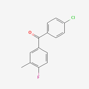 4-Chloro-4'-fluoro-3'-methylbenzophenone
