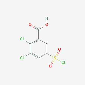 2,3-Dichloro-5-(chlorosulfonyl)benzoic acid