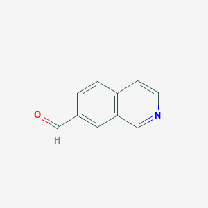 molecular formula C10H7NO B1321906 Isoquinoline-7-carbaldehyde CAS No. 87087-20-5