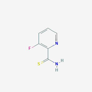 molecular formula C6H5FN2S B13219117 3-Fluoropyridine-2-carbothioamide CAS No. 1235475-02-1