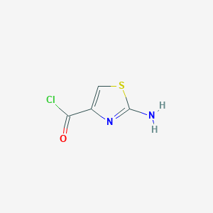 molecular formula C4H3ClN2OS B1321924 2-Amino-1,3-thiazole-4-carbonyl chloride CAS No. 749795-92-4