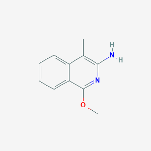molecular formula C11H12N2O B1321925 1-Methoxy-4-methylisoquinolin-3-amine CAS No. 802888-50-2