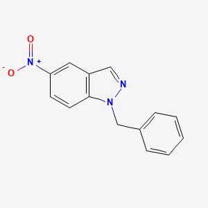molecular formula C14H11N3O2 B1321935 1-Benzyl-5-nitro-1H-indazole CAS No. 23856-20-4