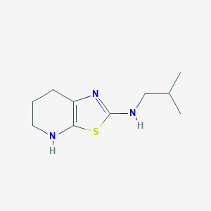 molecular formula C10H17N3S B13219426 N-(2-Methylpropyl)-4H,5H,6H,7H-[1,3]thiazolo[5,4-b]pyridin-2-amine 