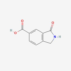molecular formula C9H7NO3 B1321946 3-Oxoisoindoline-5-carboxylic acid CAS No. 23386-41-6
