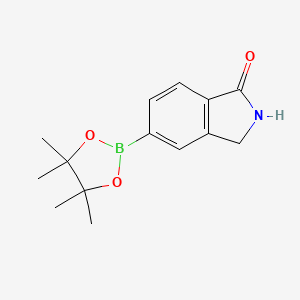 molecular formula C14H18BNO3 B1321947 5-(4,4,5,5-Tetramethyl-1,3,2-dioxaborolan-2-yl)isoindolin-1-one CAS No. 376584-62-2