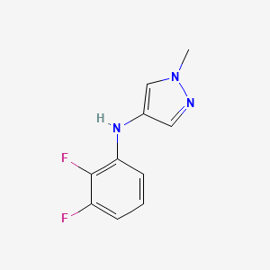 molecular formula C10H9F2N3 B13219473 N-(2,3-Difluorophenyl)-1-methyl-1H-pyrazol-4-amine 
