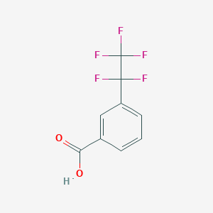 molecular formula C9H5F5O2 B1321952 3-(Pentafluoroethyl)benzoic acid CAS No. 13710-47-9