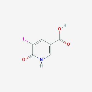 molecular formula C6H4INO3 B1321959 6-Hydroxy-5-iodonicotinic acid CAS No. 365413-19-0
