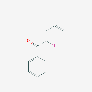molecular formula C12H13FO B132196 2-Fluoro-4-methyl-1-phenylpent-4-en-1-one CAS No. 157690-14-7