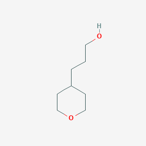molecular formula C8H16O2 B1321962 3-(Oxan-4-yl)propan-1-ol CAS No. 428871-03-8
